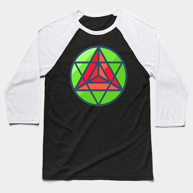 triangle pattern Baseball T-Shirt by FromBerlinGift